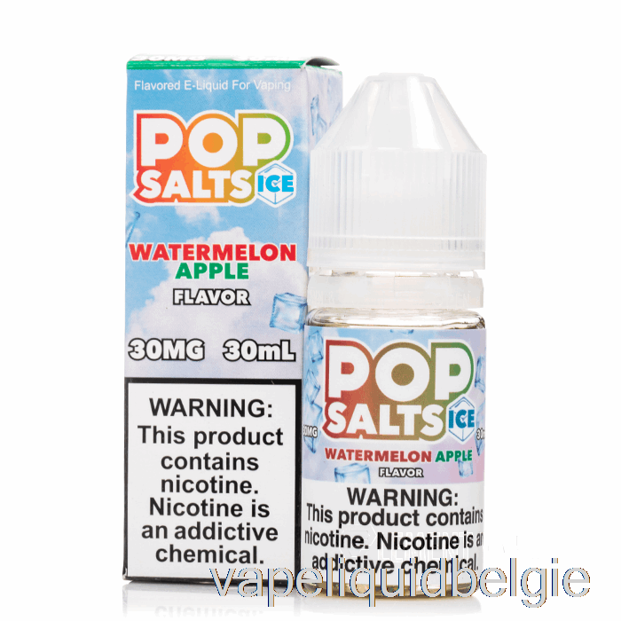 Vape België Ijs Watermeloen Appel - Pop Salts - 30ml 30mg